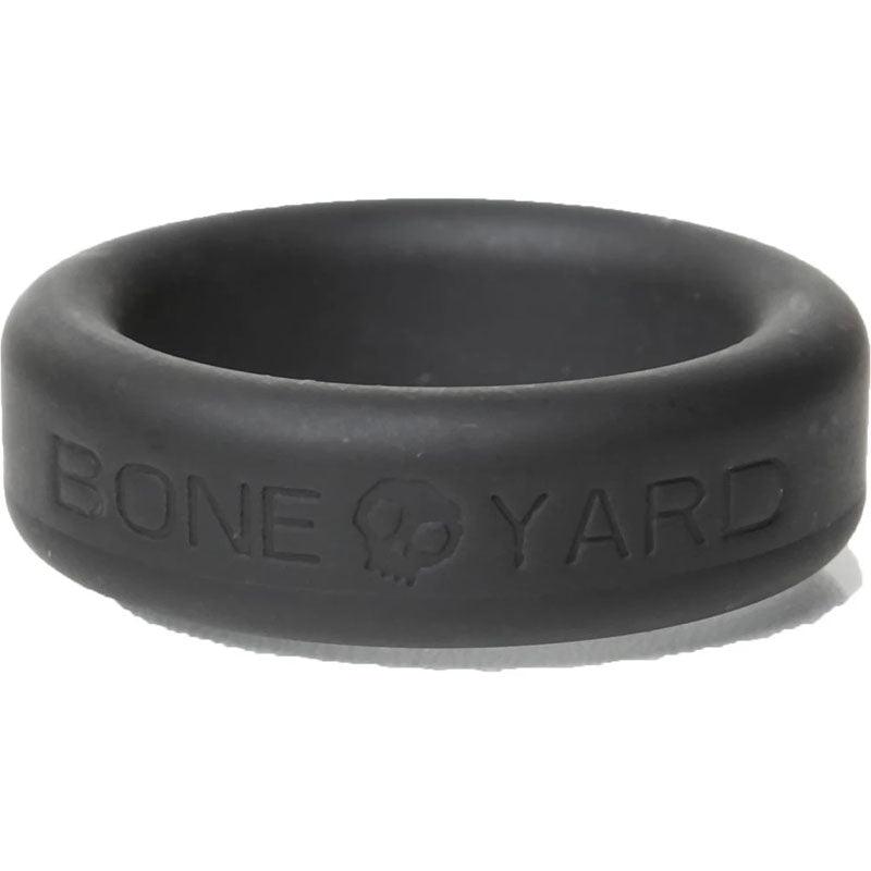 Boneyard Silicone Ring 30mm - Black 30 mm Cock Ring - BY0130