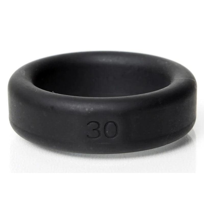 Boneyard Silicone Ring 30mm - Black 30 mm Cock Ring - BY0130