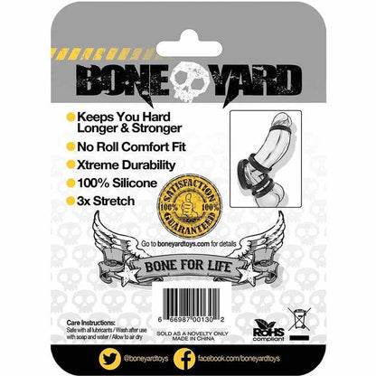 Boneyard Silicone Ring 30mm - Black 30 mm Cock Ring - BY0130