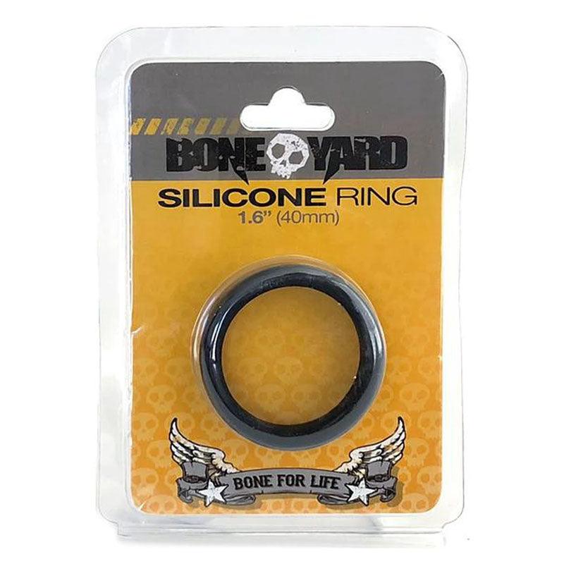 Boneyard Silicone Ring 40mm - Black 40 mm Cock Ring - BY0140