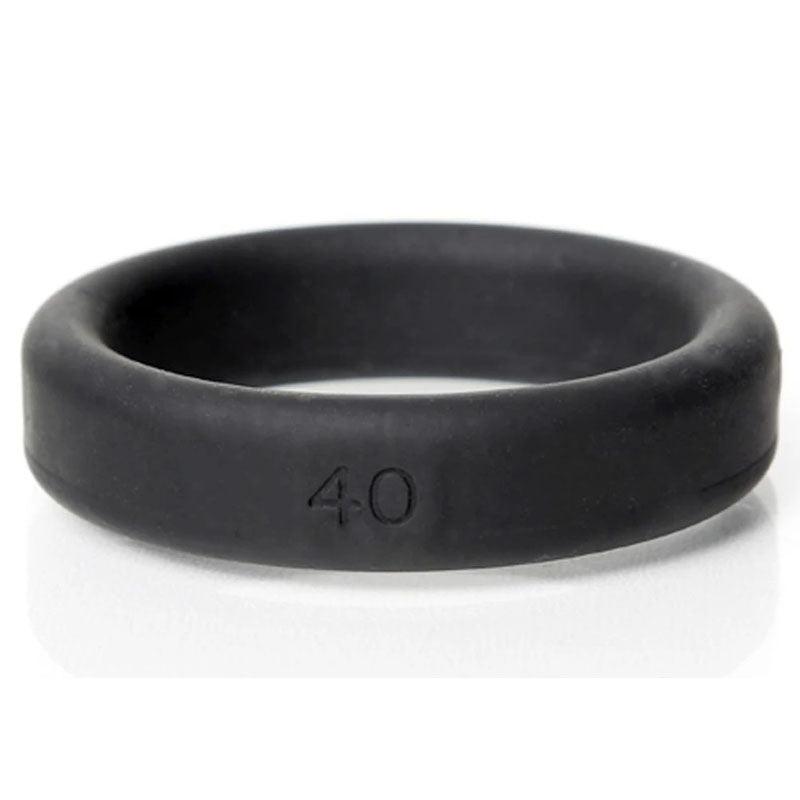 Boneyard Silicone Ring 40mm - Black 40 mm Cock Ring - BY0140