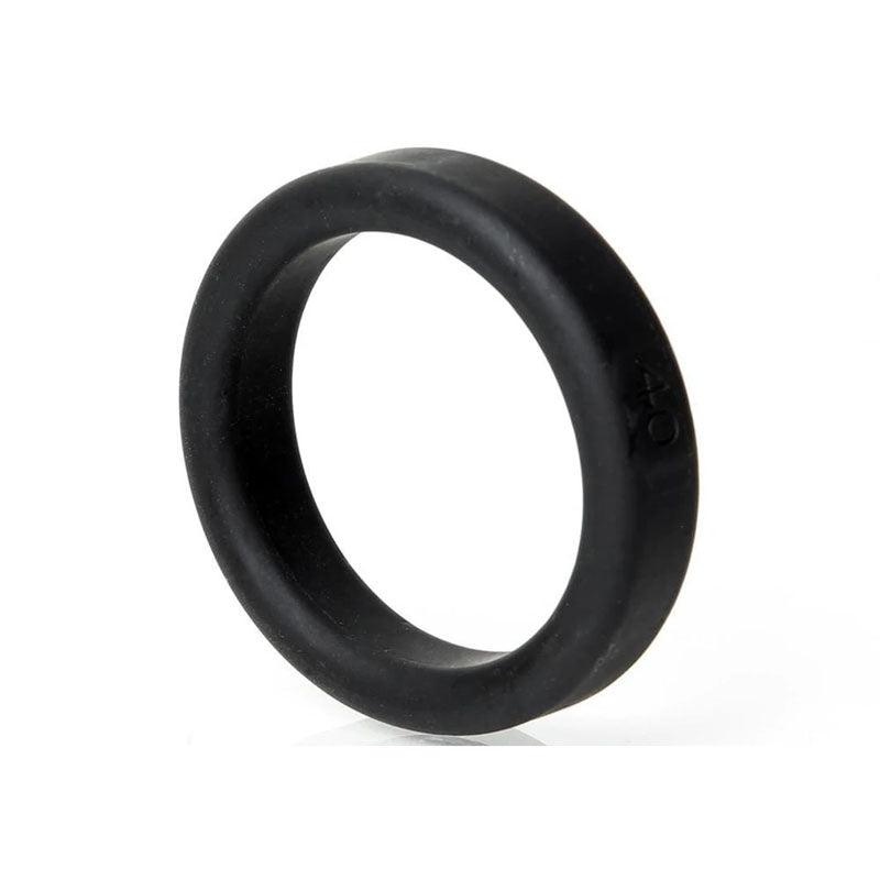 Boneyard Silicone Ring 40mm - Black 40 mm Cock Ring - BY0140