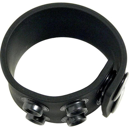 Boneyard Silicone Ball Strap Black - Black 3-Snap 4 cm Adjustable Ball Stretcher Ring - BY0310