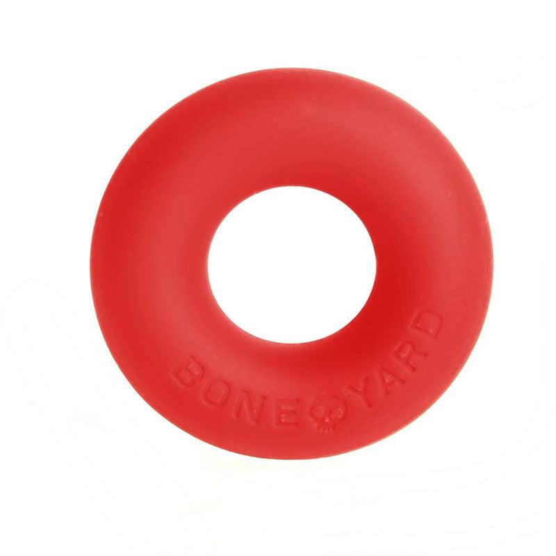 Boneyard Ultimate Silicone Cock Ring Red - Red 50mm Cock Ring - BY0454