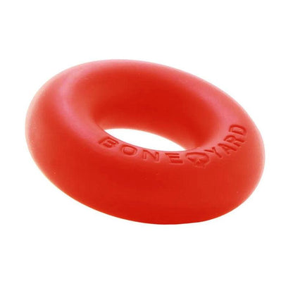 Boneyard Ultimate Silicone Cock Ring Red - Red 50mm Cock Ring - BY0454