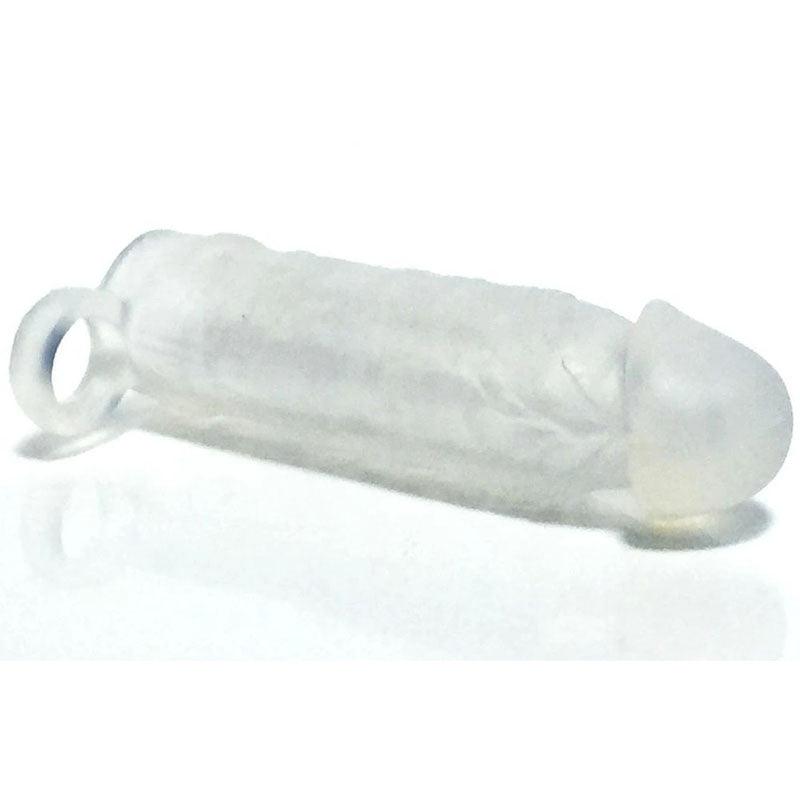 Boneyard Meaty Cock Extender - Clear - Clear Penis Extender Sleeve - BY1062