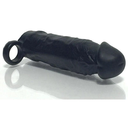 Boneyard Meaty Cock Extender Black - Black Penis Extender Sleeve - BY1063