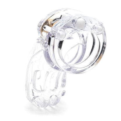 The Curve Chastity Cock Cage Kit - Clear - Clear 3.75 Inch Cock Cage Kit - CRV-CLR