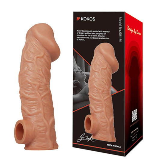 Kokos Cock Sleeve 001 - Flesh Penis Extension Sleeve - Large Size - CS.001-L