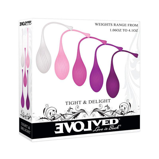 Evolved TIGHT & DELIGHT - Kegel Trainer Set - 5 Piece Kit - EN-KB-8836-2