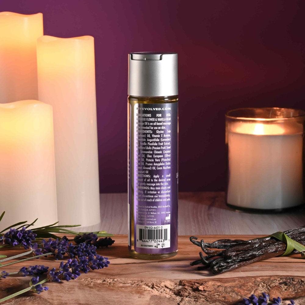 Evolved ANOINT PERFUMERY - Lavender Flower & Vanilla Bean - Lavender Flower & Vanilla Bean Massage Oil - 120 ml Bottle - EN-LQ-4431-2