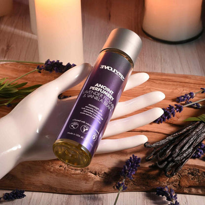 Evolved ANOINT PERFUMERY - Lavender Flower & Vanilla Bean - Lavender Flower & Vanilla Bean Massage Oil - 120 ml Bottle - EN-LQ-4431-2