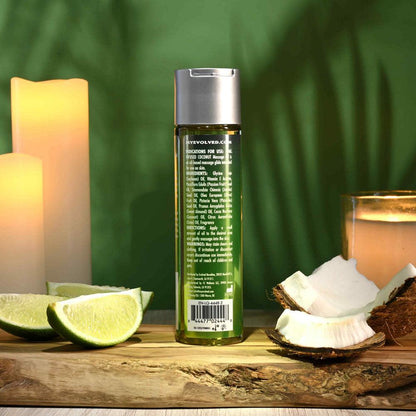 Evolved ANOINT PERFUMERY - Lime Infused Coconut - Lime Infused Coconut Massage Oil - 120 ml Bottle - EN-LQ-4448-2