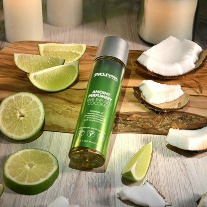 Evolved ANOINT PERFUMERY - Lime Infused Coconut - Lime Infused Coconut Massage Oil - 120 ml Bottle - EN-LQ-4448-2