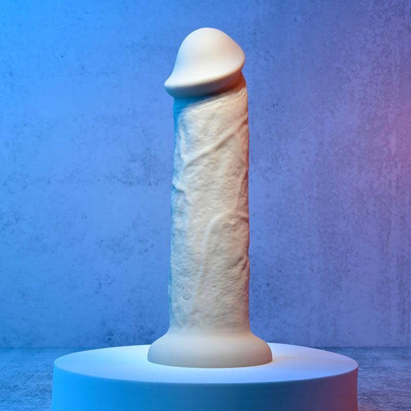 Evolved 7'' GIRTHY VIBRATING DONG LIGHT - Flesh 17.8 cm USB Rechargeable Vibrating Dong - EN-RD-2734-2