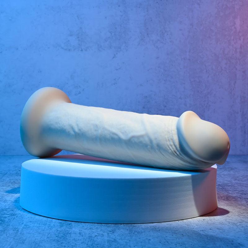 Evolved 7'' GIRTHY VIBRATING DONG LIGHT - Flesh 17.8 cm USB Rechargeable Vibrating Dong - EN-RD-2734-2