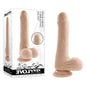 Evolved PEEK A BOO VIBRATING DILDO LIGHT - Flesh 20.3 cm USB Rechargeable Vibrating Uncut Dong - EN-RD-2772-2