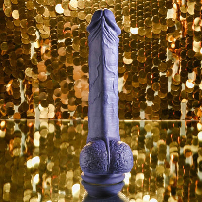 Evolved PLEASURE RIDER - Blue 22.2 cm USB Rechargeable Vibrating & Thrusting Dong with Remote - EN-RD-4844-2