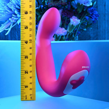 Evolved BUCK WILD - Pink USB Rechargeable Flicking Vibrator - EN-RS-0204-2