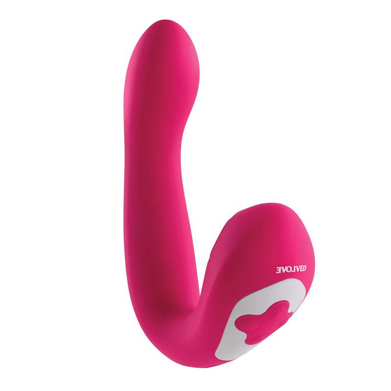 Evolved BUCK WILD - Pink USB Rechargeable Flicking Vibrator - EN-RS-0204-2