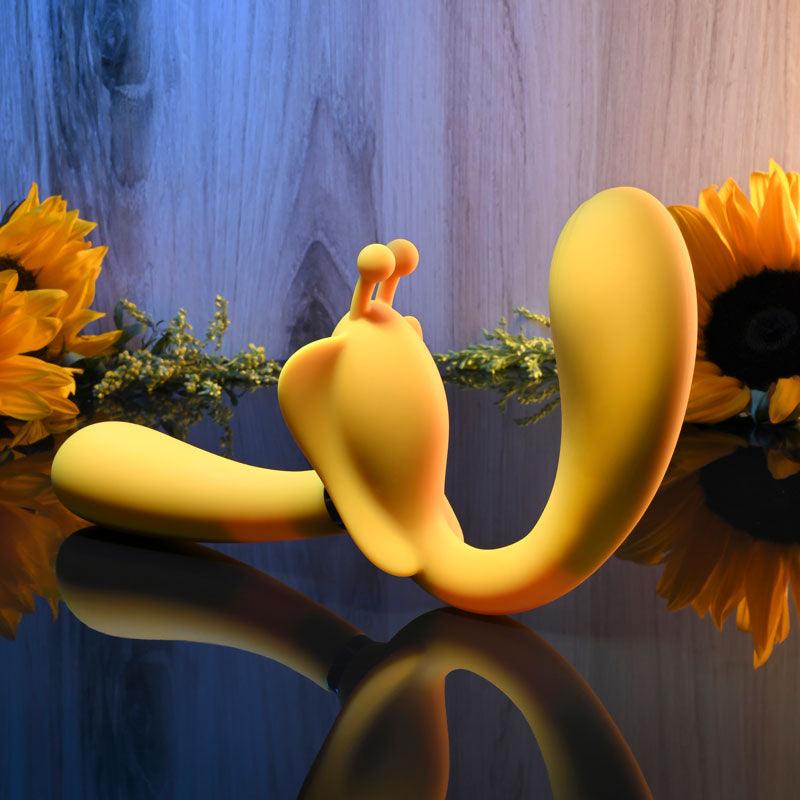 Evolved THE MONARCH - Yellow USB Rechargeable Multi Use Couples Vibrator - EN-RS-1102-2