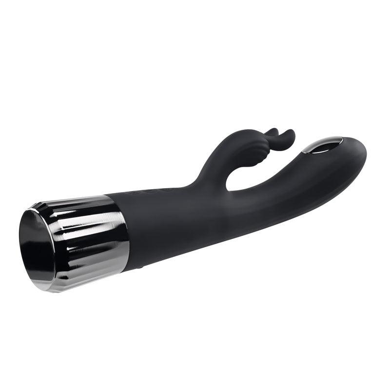 Evolved Heat Up & Chill - Black 24.1 cm USB Rechargeable Heating & Cooling Rabbit Vibrator - EN-RS-1171-2