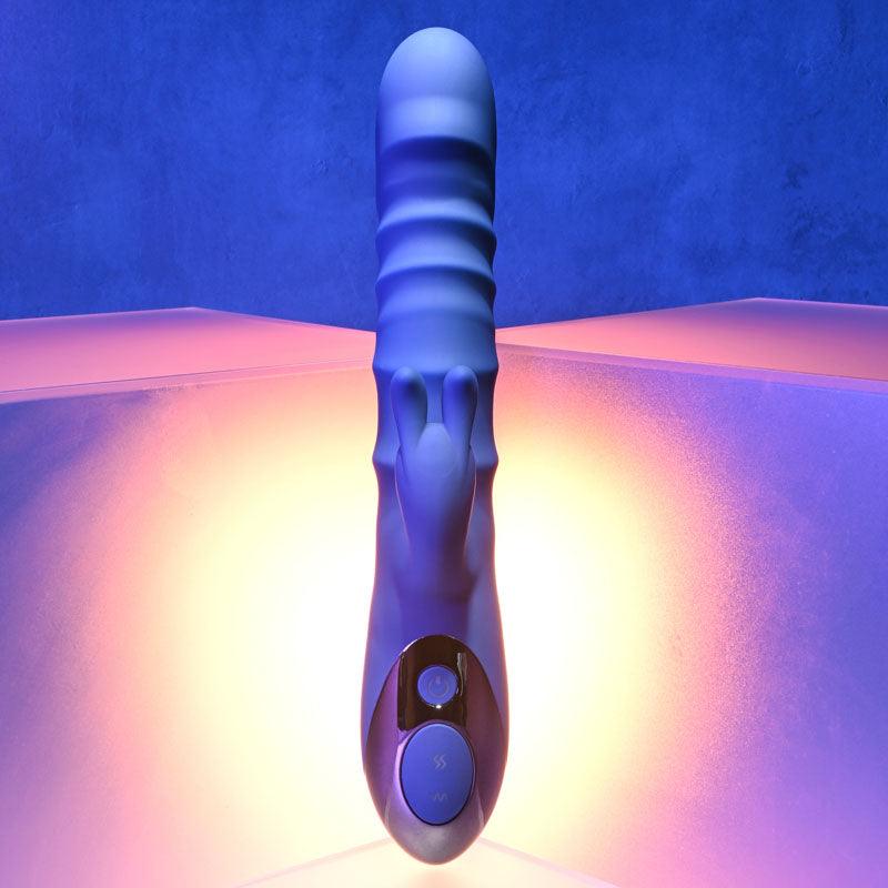 Evolved The Ringer - Blue 23.8 cm USB Rechargeable Rabbit Vibrator - EN-RS-1232-2