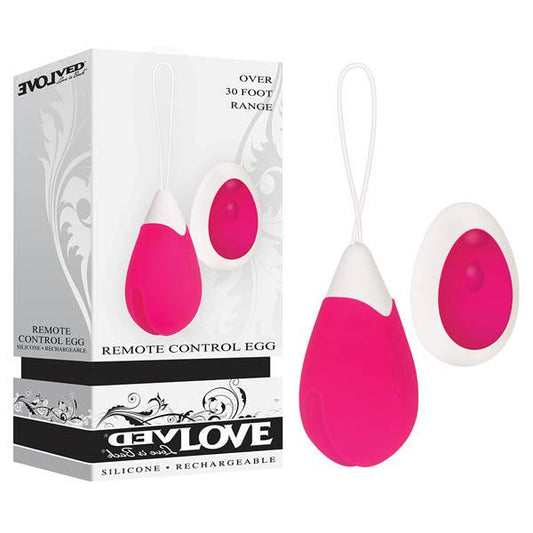 Evolved Remote Control Egg - Pink USB Rechargeable Egg with Wireless Remote Control - EN-RS-1271-2