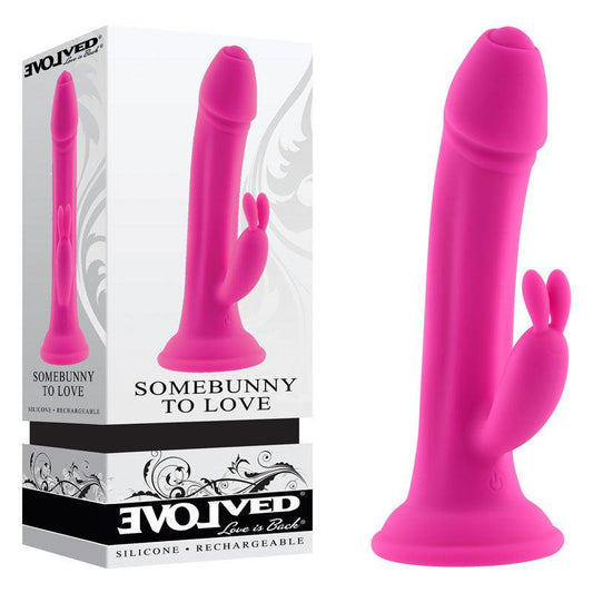 Evolved SOMEBUNNY TO LOVE - Pink 19.7 cm USB Rechargeable Rabbit Vibrator - EN-RS-1690-2