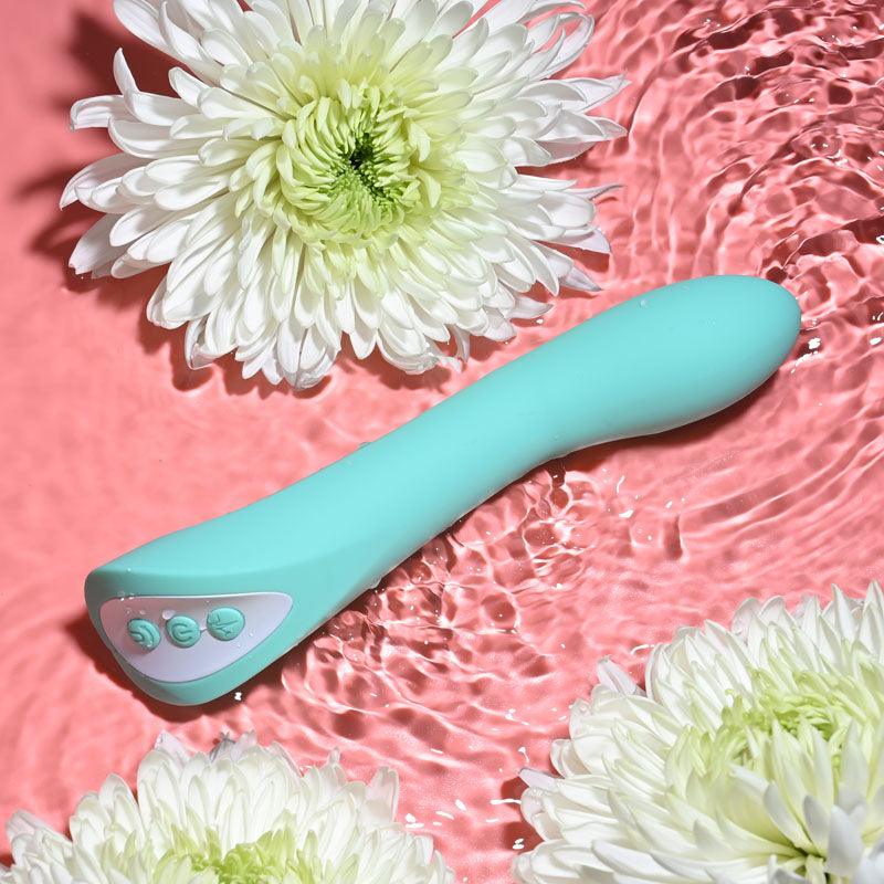 Evolved COME WITH ME - Teal 20.3 cm USB Rechargeable Vibrator with Flicking Head - EN-RS-1782-2