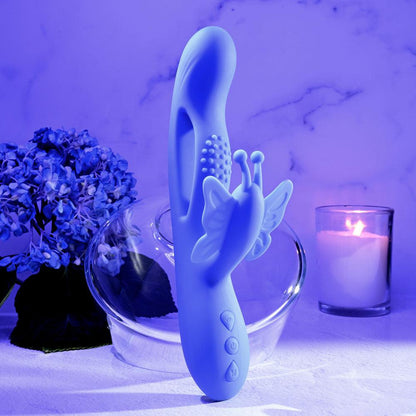 Evolved BUTTERFLY DREAMS - Purple 23.8 cm USB Rechargeable Butterfly Vibrator - EN-RS-2512-2