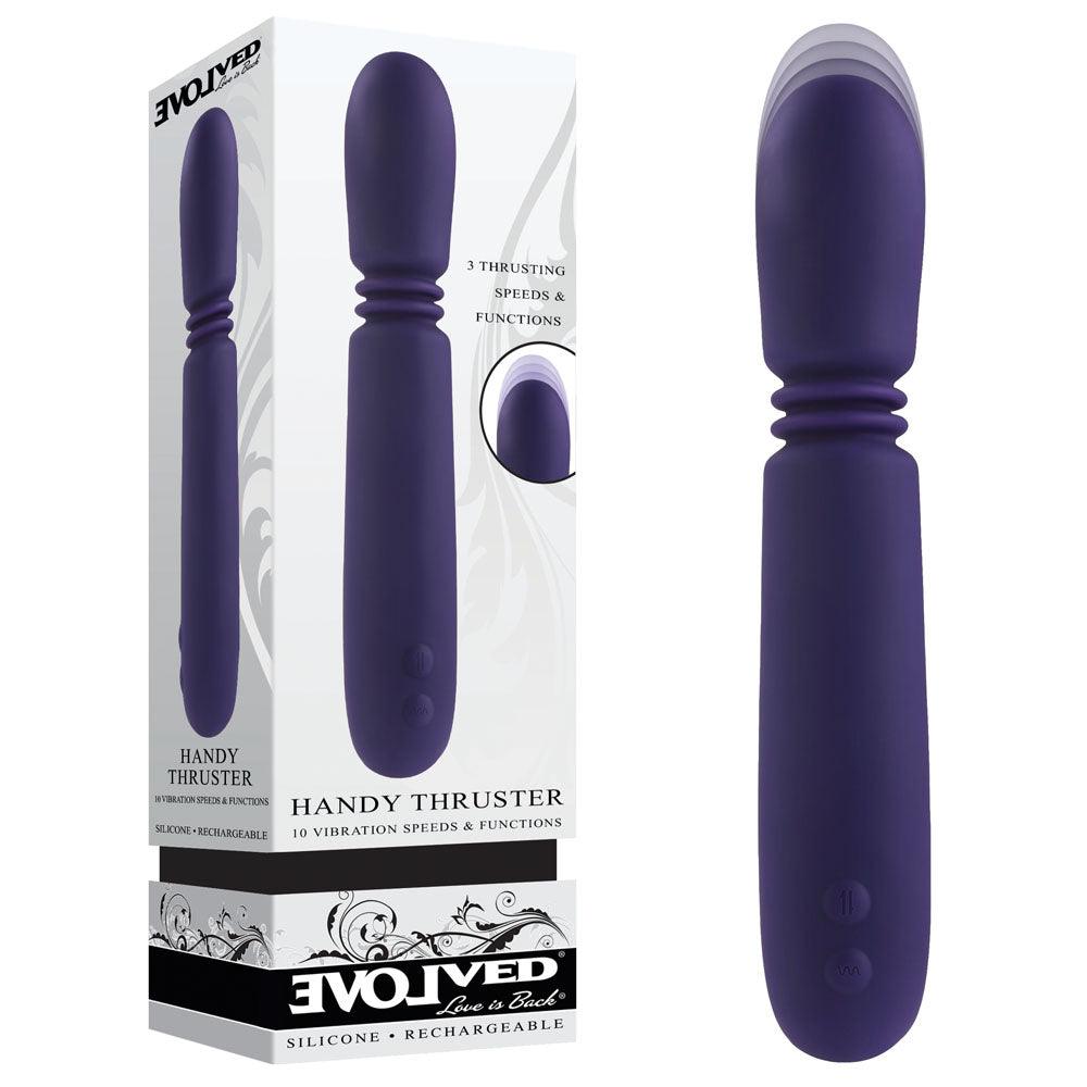 Evolved HANDY THRUSTER - Purple 20.3 cm USB Rechargeable Thrusting Vibrator - EN-RS-3069-2