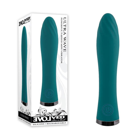 Evolved ULTRA WAVE - Blue 13 cm USB Rechargeable Mini Vibrator - EN-RS-3076-2