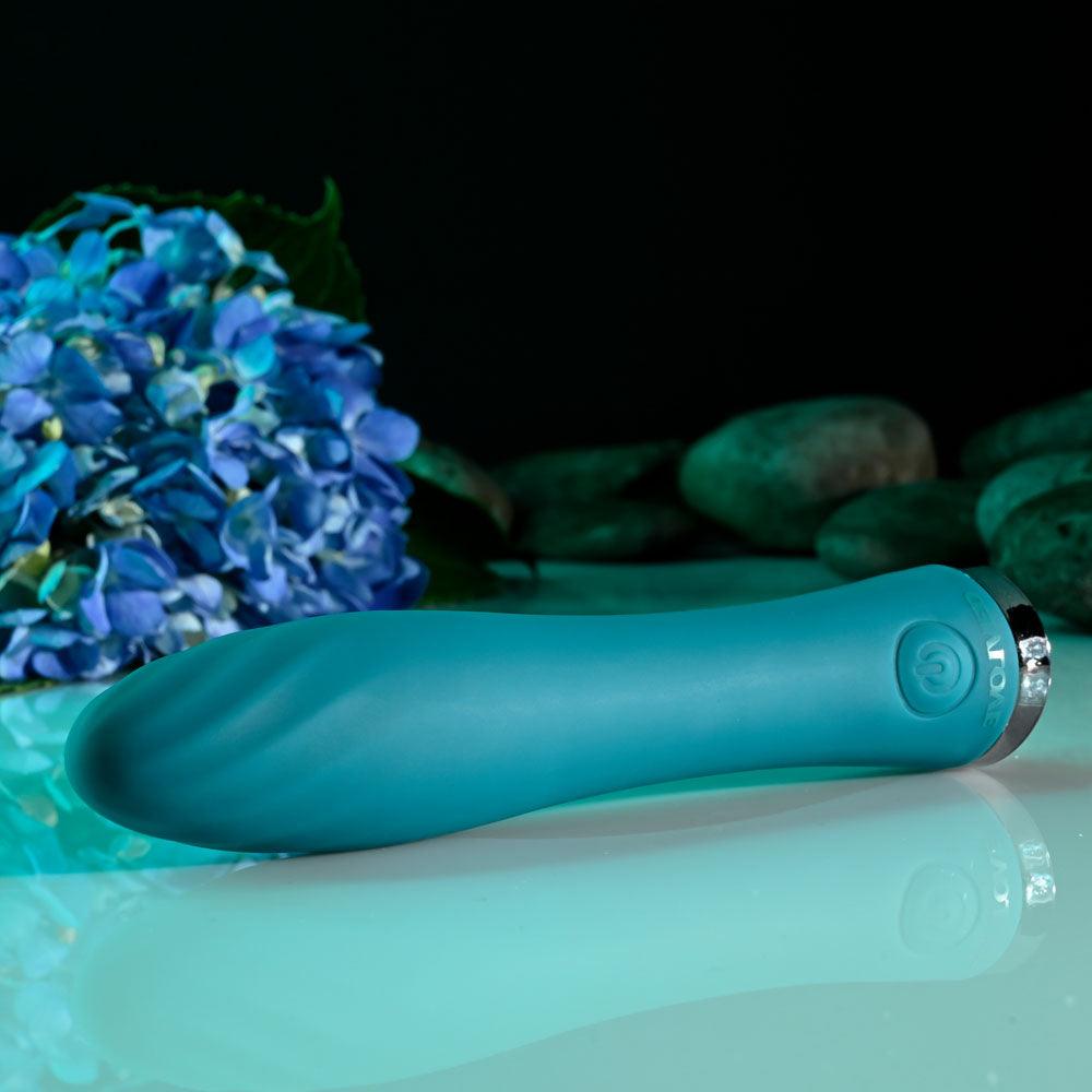 Evolved ULTRA WAVE - Blue 13 cm USB Rechargeable Mini Vibrator - EN-RS-3076-2