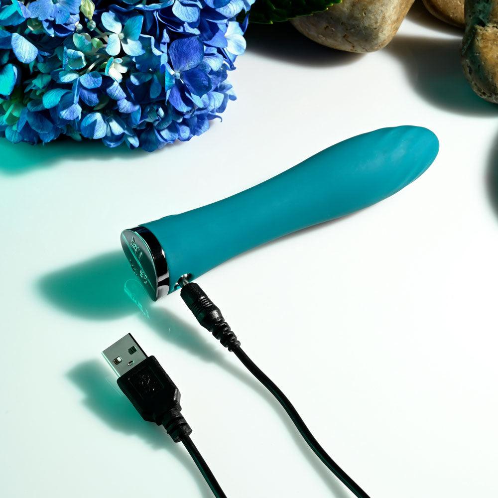 Evolved ULTRA WAVE - Blue 13 cm USB Rechargeable Mini Vibrator - EN-RS-3076-2