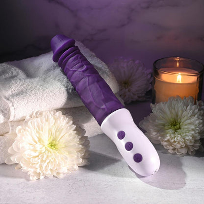 Evolved PLUM THRUST - Purple 29 cm USB Rechargeable Thrusting Vibrator - EN-RS-3632-2