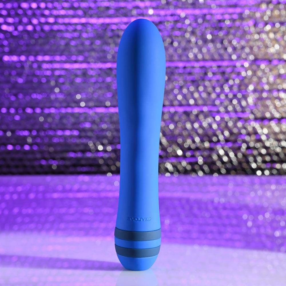 Evolved THE PLEASER - Blue 16.5 cm USB Rechargeable Vibrator - EN-RS-3649-2