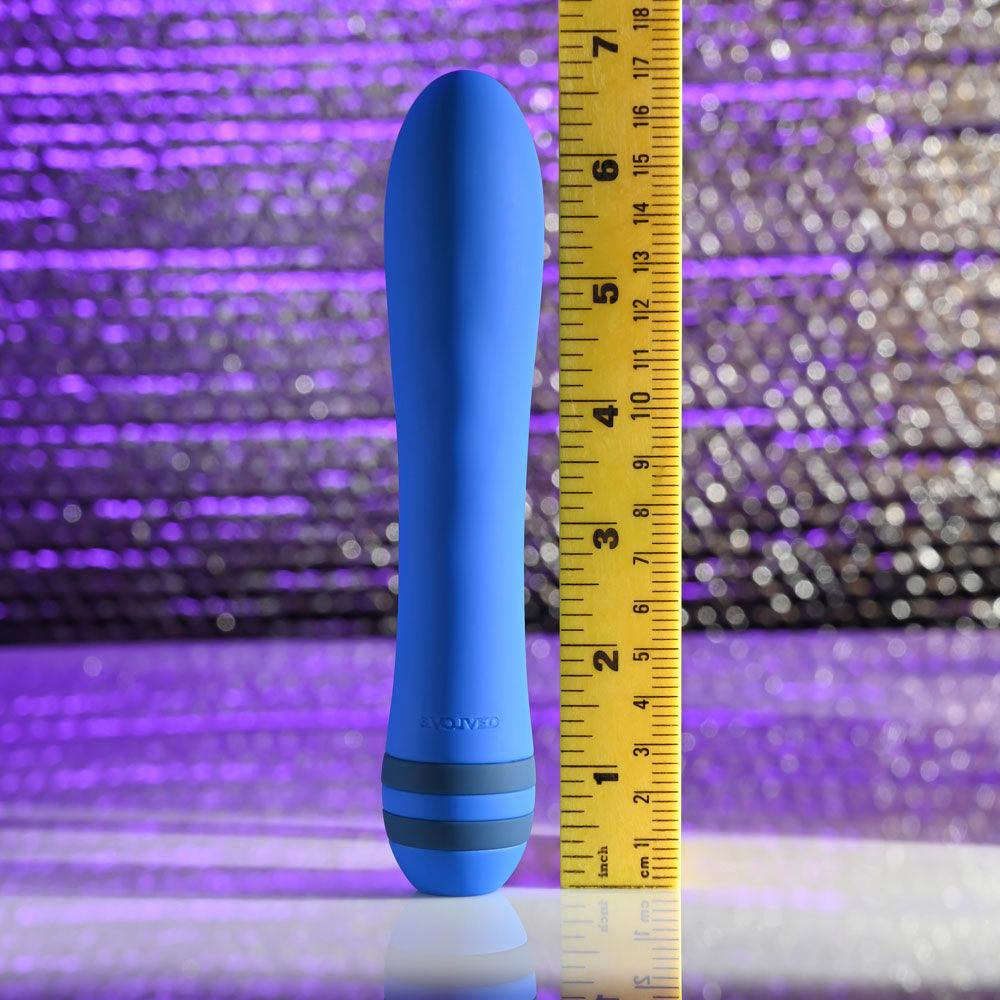 Evolved THE PLEASER - Blue 16.5 cm USB Rechargeable Vibrator - EN-RS-3649-2