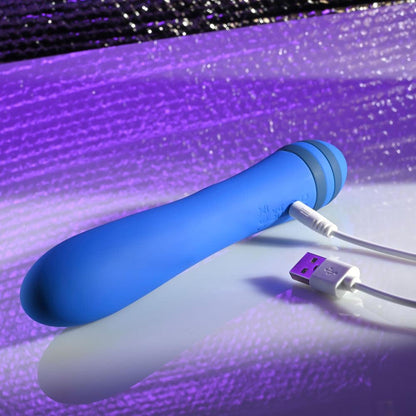 Evolved THE PLEASER - Blue 16.5 cm USB Rechargeable Vibrator - EN-RS-3649-2