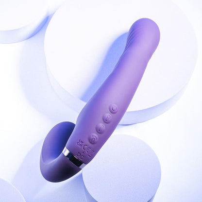 Evolved SHARE THE LOVE - Purple 22.9 cm USB Rechargeable Inflatable Strapless Strap-On - EN-RS-3922-2