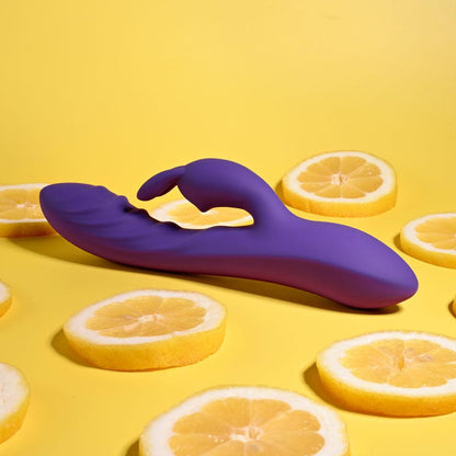 Evolved WAVY RABBIT - Purple 20.6 cm USB Rechargeable Rabbit Vibrator - EN-RS-4097-2