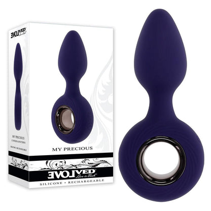 Evolved MY PRECIOUS - Blue 12.7 cm USB Rechargeable Vibrating Butt Plug - EN-RS-4813-2