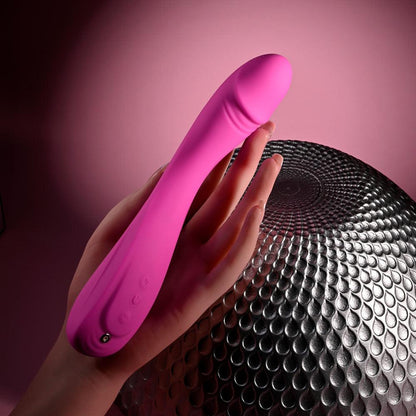 Evolved SUGAR RUSH - Pink 21.6 cm USB Rechargeable Vibrator - EN-RS-4875-2