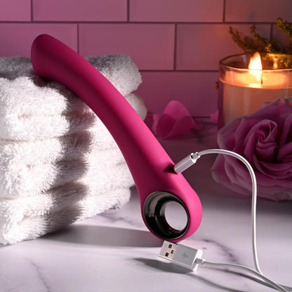 Evolved PLEASURE CURVE - Pink 19 cm USB Rechargeable Vibrator - EN-RS-4905-2