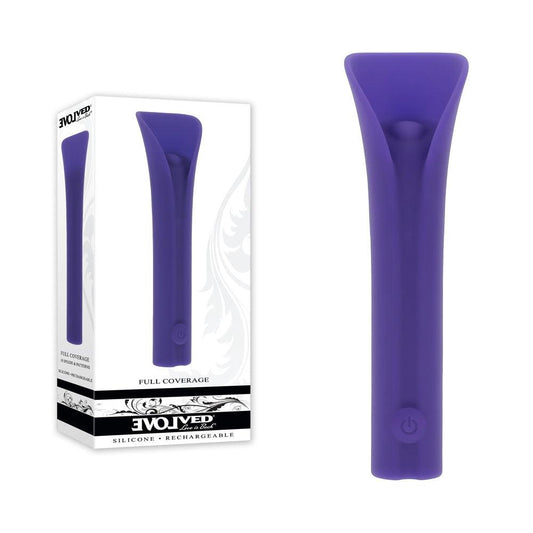 Evolved FULL COVERAGE - Purple 11.9 cm USB Rechargeable Bullet - EN-RS-4929-2