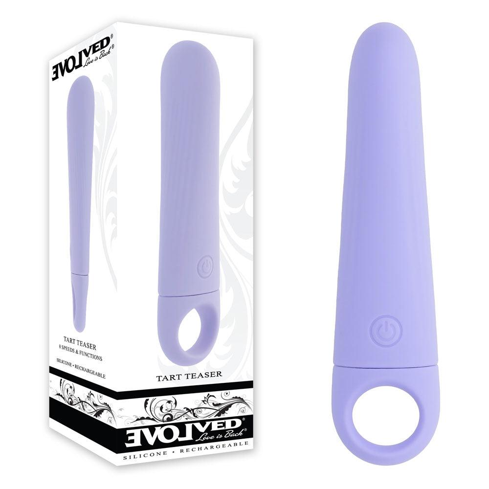 Evolved TART TEASER - Purple 15.2 cm USB Rechargeable Vibrator - EN-RS-5377-2