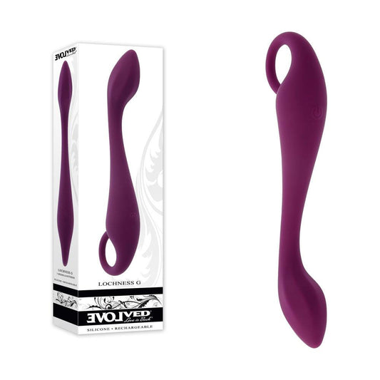 Evolved LOCHNESS G - Purple 19 cm USB Rechargeable Vibrator - EN-RS-5452-2