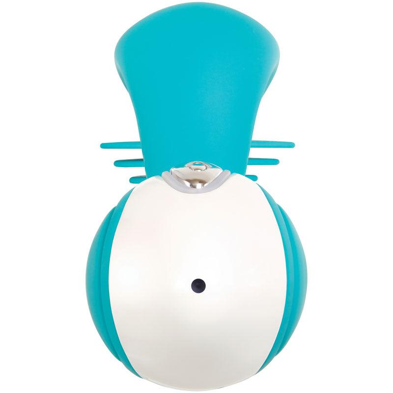 Evolved The Show Stopper - Teal 23.5 cm USB Rechargeable Thrusting Rabbit Vibrator - EN-RS-6450-2