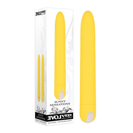 Evolved Sunny Sensations - Yellow 18.6 cm USB Rechargeable Vibrator - EN-RS-7273-2