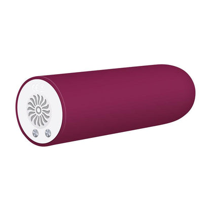 Evolved Mighty Thick - Burgundy Red 9 cm USB Rechargeable Bullet - EN-RS-7624-2